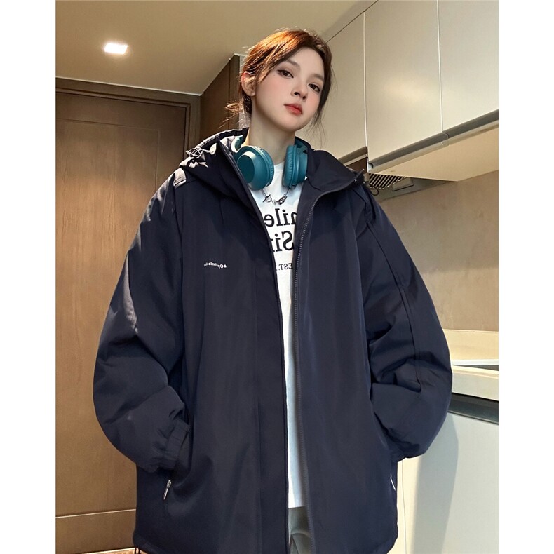 中性风！冬装新款防水棉衣美式宽松情侣装棉服外套女23075-P118,女装棉衣/棉服,电商C213(原B265)