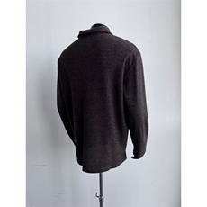 现货~老钱风罗马格意式一片领猫眼宝石扣polo长袖男~C25231批45，男装卫衣，星座1411A-6