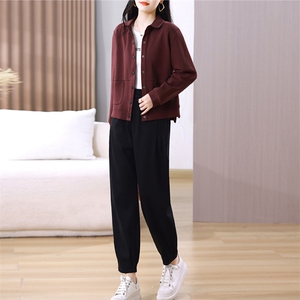 休闲运动服套装女2025春装新款韩版时尚开衫洋气显瘦卫衣两件套潮图片