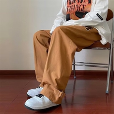 美式复古vintage裤男ins潮毛巾绣休闲裤K2712P30，男装休闲裤，星座1116-2
