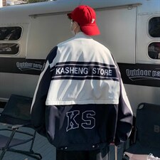 男秋季潮街头可拆卸外套情侣机车夹克短上衣宽松美式WT17P70，男装夹克，星座1116-2