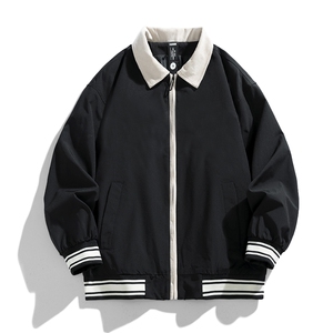2024春季韩版潮流撞色拼接棒球服翻领外套夹克904-JK1121-P63图片