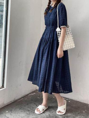 提花连衣裙，女装连衣裙，左维