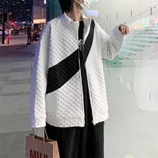 拉链开衫针织外套男休闲长袖毛衣秋冬ins男装上衣薄外穿Y49/P45，男装针织衫/毛衣，星座506