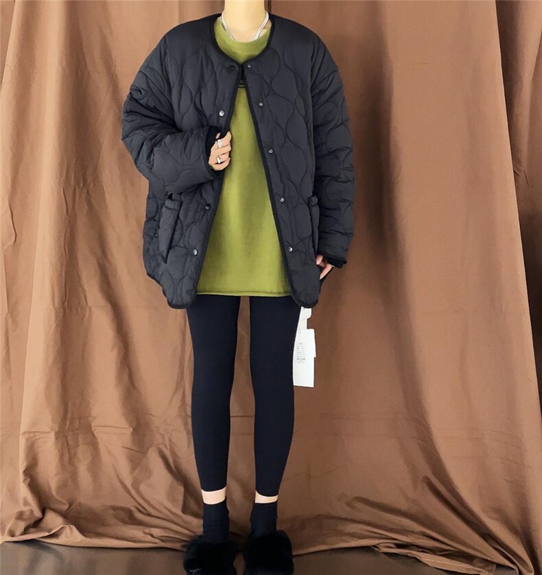 秋冬新款服拼羊羔毛，女装棉衣/棉服，FU