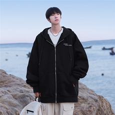 华棉刺绣开衫卫衣秋冬男外套夹克GW008-P60控78，男装夹克，星座216(原A116)