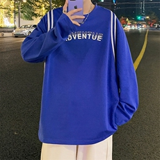C005P28秋季港风潮流宽松长袖t恤打底衫男，男装T恤，星座1204-3