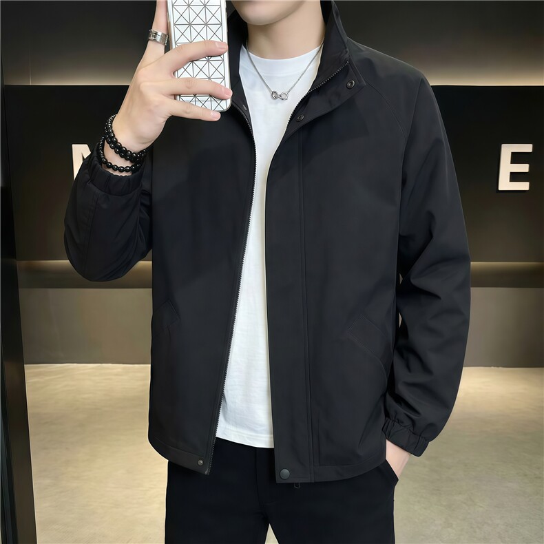 男士外套防风防水宽松百搭潮流男夹克户外上衣XZ1512-2601-P35，男装夹克，星座1512