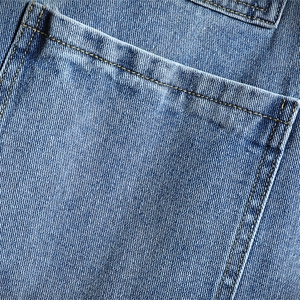 JK829-p70 M-5X网格ins牛仔夹克绣花破洞大码男日系CITYBOY图片