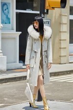 冬装现货长款可脱卸羽绒内胆貉子大毛领可脱卸，其它，千浪依族