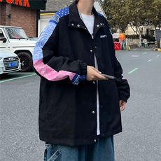 男秋季2023新款长袖夹克灯芯绒刺绣外套W1080P45，男装夹克，星座1116-2