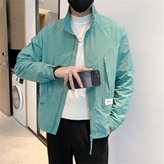 精神小伙春秋季男士潮牌薄款夹克纯色薄款男装外套C208-8892特P78，男装夹克，电商C208