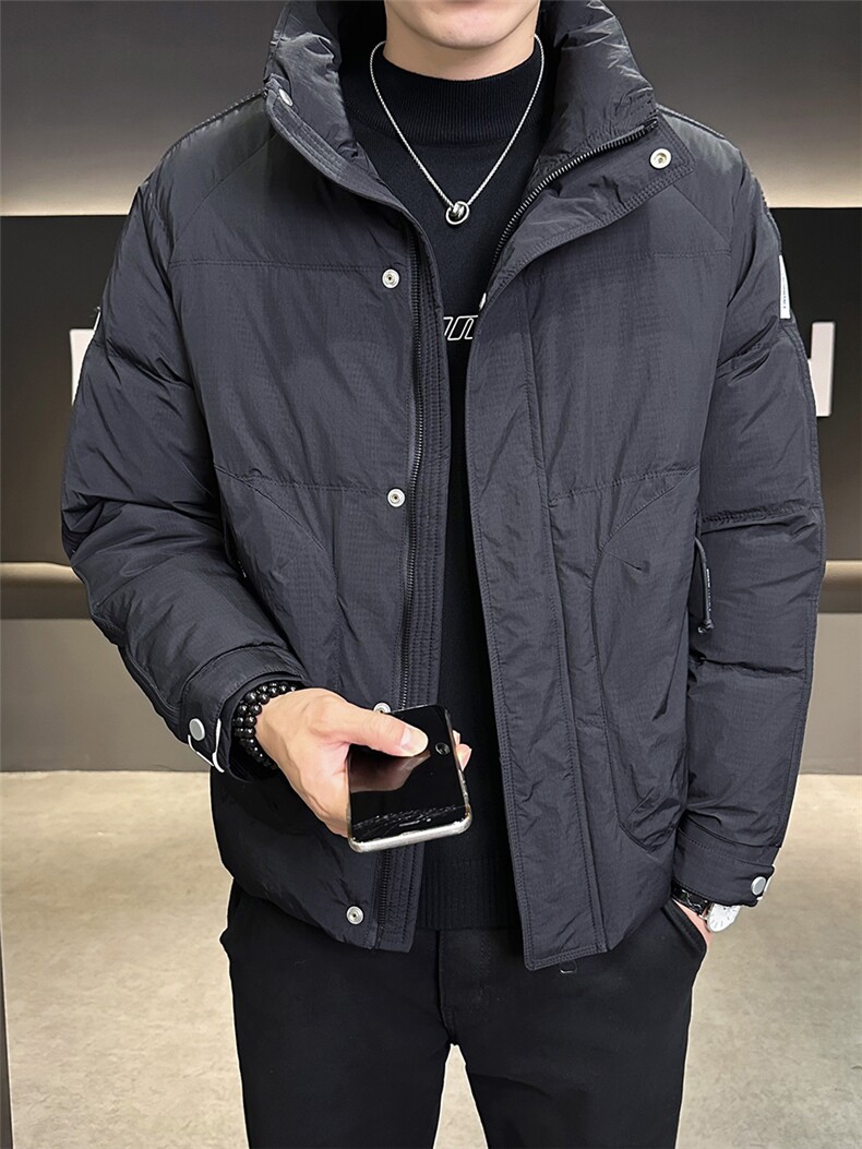 新款羽绒服男款2026年青年潮流休闲白鸭绒冬季外套保暖冬装,男装羽绒服,钱塘6003（原4033）