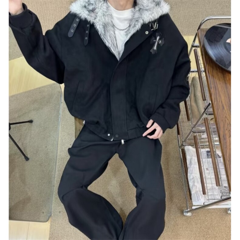 杭货现货品质款美拉德座山雕棉衣1408-MY339-P100（网图）,男装棉衣,四季星座1408（原星座1613）
