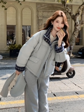 现货新款独特超好看短款羽绒服女款冬季立领面包服小个子羽绒外套，女装羽绒服，网红馆
