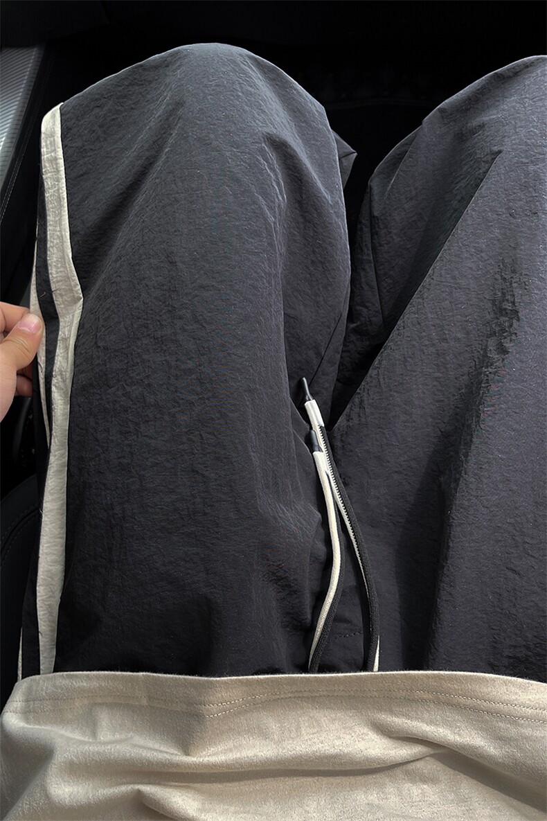 超大码M-8XL高街软壳条纹冲锋裤速干裤子三条杠休闲长裤KZ1963P48,男装休闲裤,电商B238