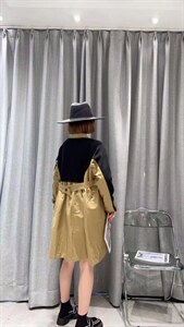 2021秋装新款欧美风洋气风衣图片