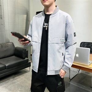 数据好高品质秋装青春版男装棒球领休闲夹克时尚男外套B301图片
