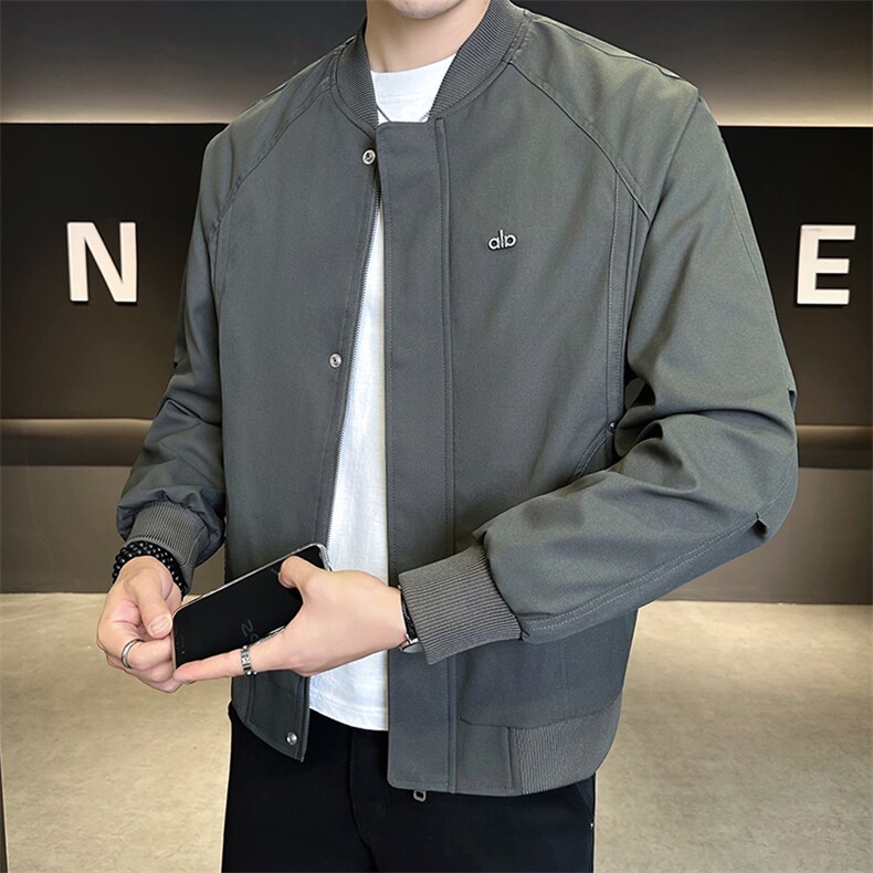 2528-M-3XL-P118店主风秋季男士休闲棒球服百搭简约夹克外套,男装夹克,电商B255