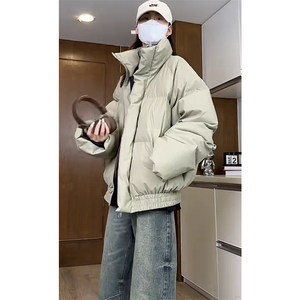网图切片 （现货）抖音 插肩袖高领皮棉服棉衣M757-P95图片
