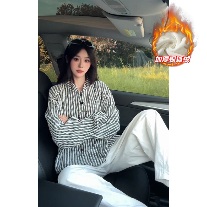 重磅鱼骨纹480g亨利领加厚银狐绒长袖T恤T24549J加绒-特P32控58,男装T恤,电商A001-1