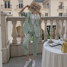 洋气个性减龄舒适简约潮流百搭简大方纯色通勤，女装西装，艾艾淮淮