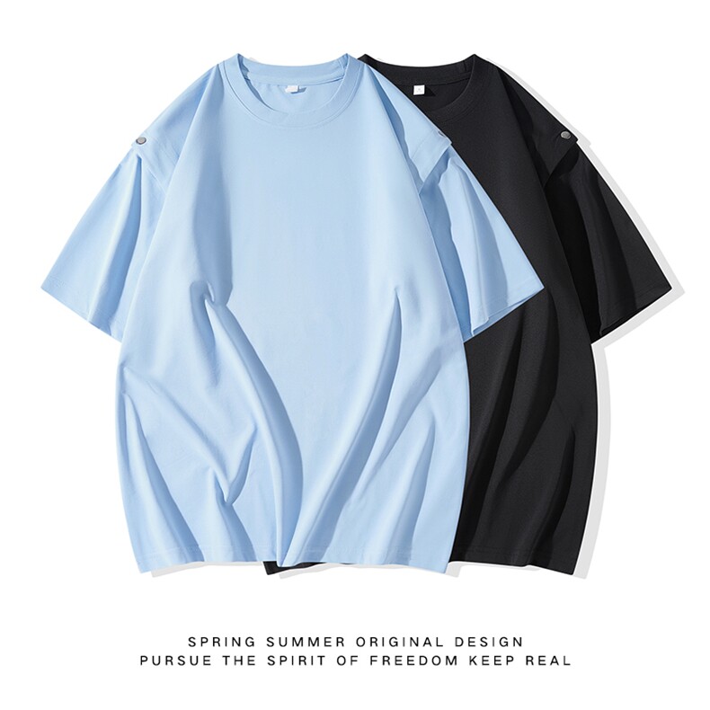 新款日系百搭凉感透气可拆卸袖子潮牌个性短袖T恤男TC3185-P40,男装T恤,星座717