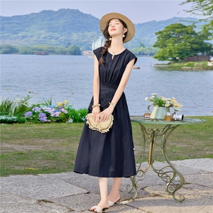 2026夏季新款连衣裙女短袖配屁帘图片