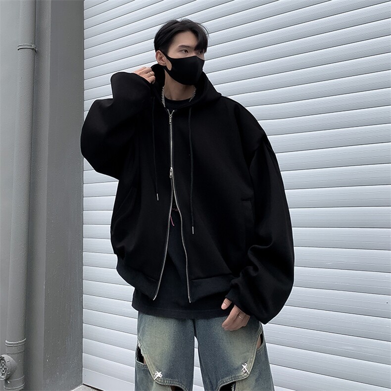 设计感小众百搭开衫卫衣男春秋季美式高街潮流连帽上衣W7956-P45,男装卫衣,星座512-4