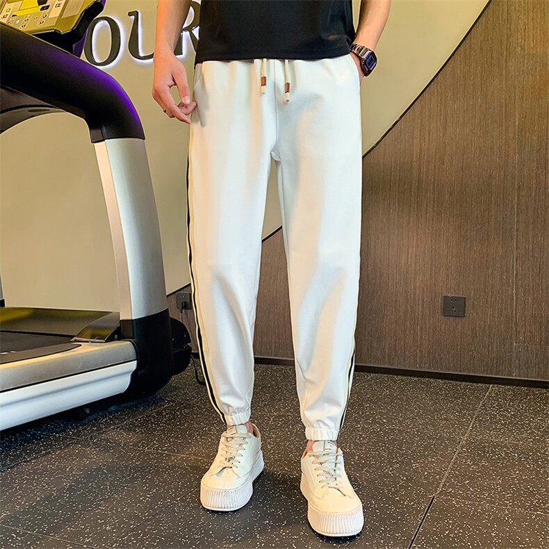 新款夏季运动长裤社会小伙风轻熟店主韩版日系2045/P65/控90,女装休闲裤,星座313B-2(原星座309A-2)