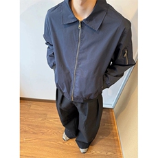 JK711-尺码M-3XL-P45-X90-美式飞行员夹克工装外套高短款棒球服，男装夹克，星座1811B