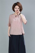 T恤2021年夏季时尚印花潮流圆领字母纯色文艺短袖，女装T恤，雪樱依海