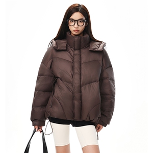 2025羽绒服冬季新连帽泡芙款情侣款 225-2-Y213-P255图片