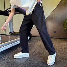 美拉德休闲裤男春季美式复古宽松长裤高街潮牌弯刀裤子8662，男装休闲裤，电商C208