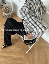 现货，黑白格小香外套，其它，F/TU