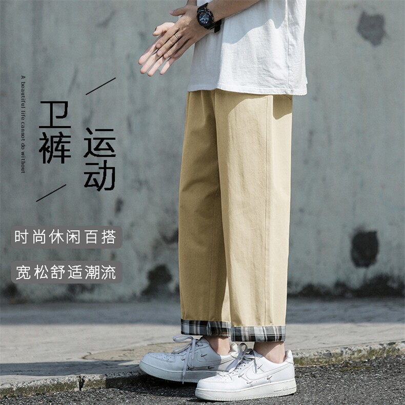 潮流运动九分卫裤休闲高街风潮流百搭个性设计裤子 K615-特批35图片