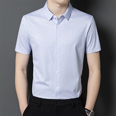 BY8637夏季新款男士短袖衬衫无痕衬衣速干商务通勤体恤衫，男装T恤，电商B360