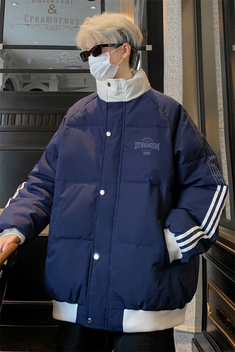 3W+库存！高品质202冬季撞色立领棉衣情侣保暖棉服MY213特P80,男装棉衣,电商B220