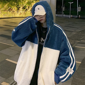 2024冬款潮加绒休闲棉衣羊羔绒保暖连帽外套男女 921-P110控价158图片