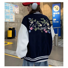 J9931-P70美式嘻哈高质量刺绣宽松潮牌棒球服夹克，男装夹克，星座617A-2