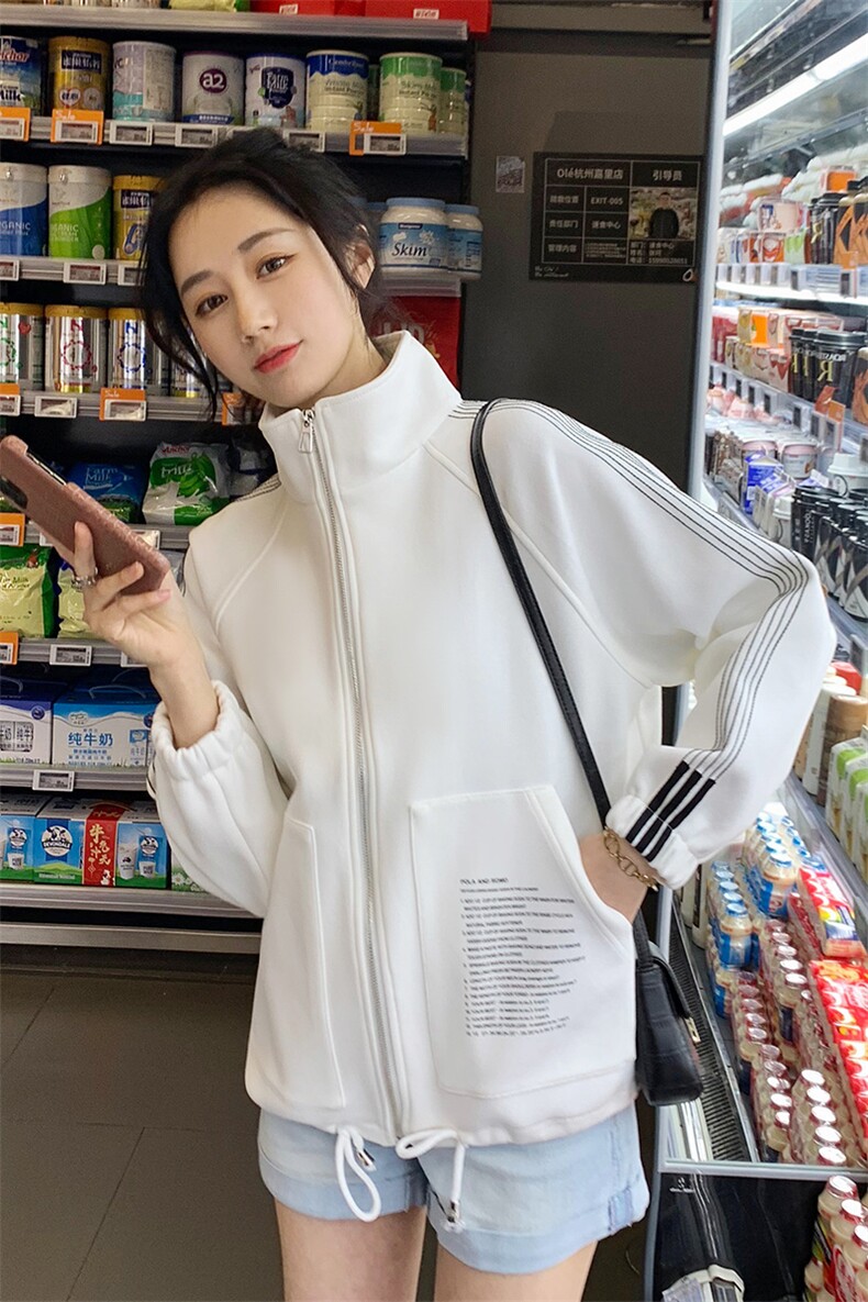2024秋季新款小个子短外套女装休闲棒球服上衣宽松百搭减龄夹克潮图片