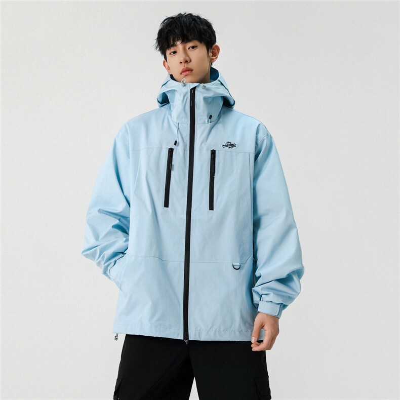 美式休闲宽松连帽夹克三防百搭冲锋衣 JK005-P60图片