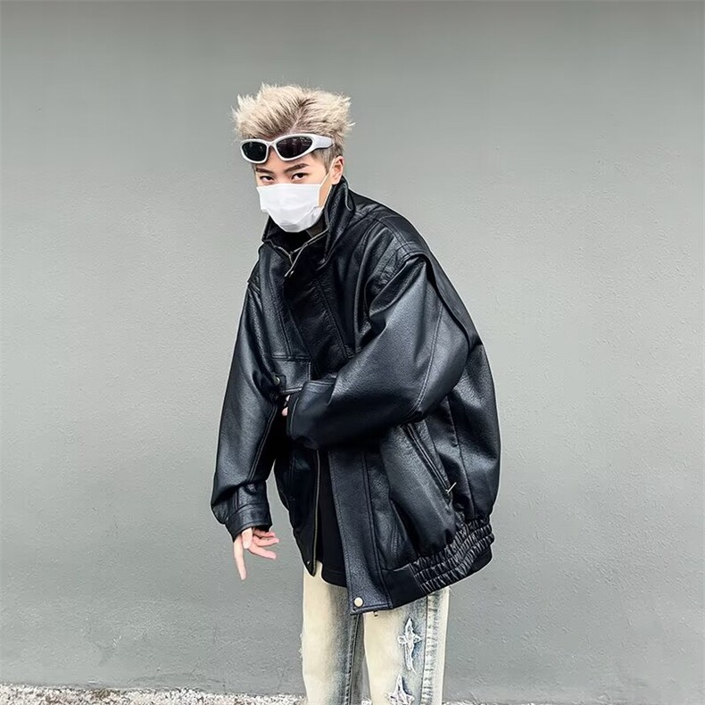 春季新款时尚皮夹克外套LW76P75,男装夹克,星座1116-2