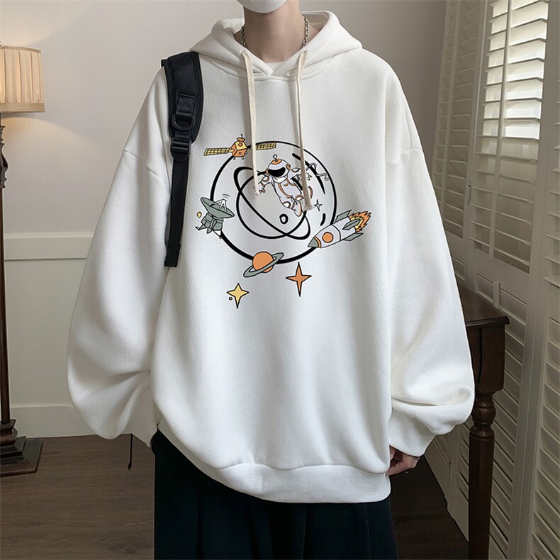 连帽卫衣男大码运动服帽衫外套WY2142-P35加绒款-P40,男装卫衣,电商A040