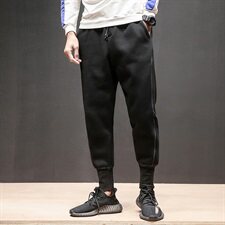 春装日系宽松哈伦运动九分裤罗口束脚滑板嘻哈简约休闲裤K276/P55，男装休闲裤，星座608A