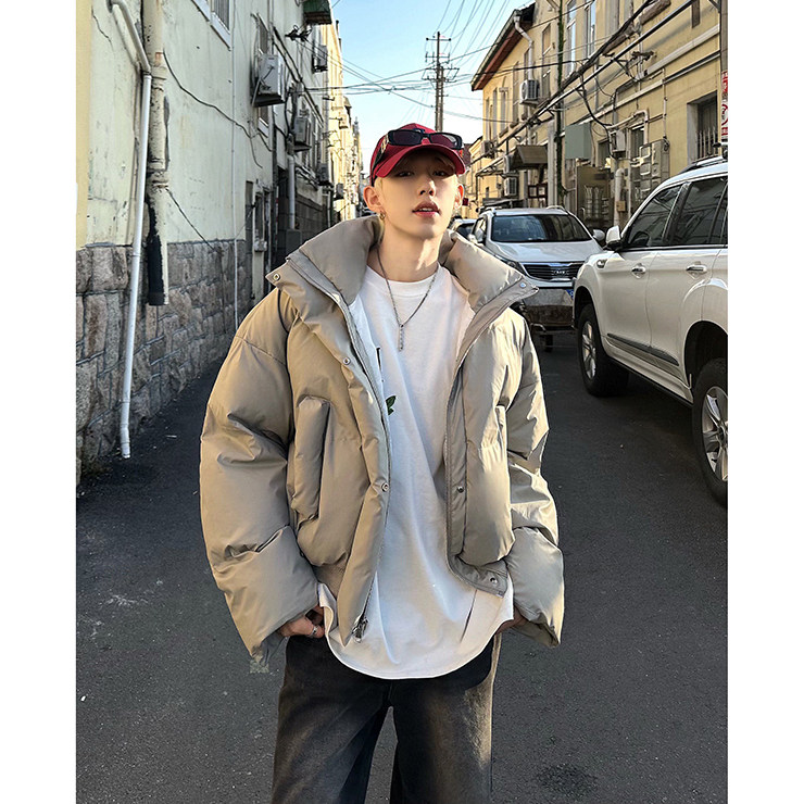 每天入仓千件可来仓库现看.防水防污立领pu皮棉服218-7-M120-特60，男装棉衣，星座218-7