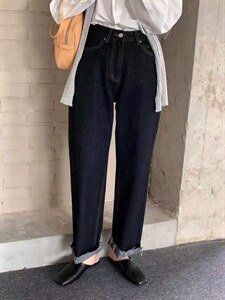 〖现货〗秋冬新款 直筒牛仔裤 高腰显瘦,女装牛仔裤,炽元素