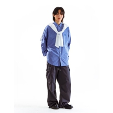 美式logo刺绣宽松格子长袖衬衫男女款慵懒风百搭复古经典格纹衬衣，男装衬衫，星座1210-1