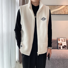 2024冬季加厚羊羔毛立领棉马甲背心外套男M505-p110控165，男装背心/马甲，电商D303
