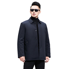 2023冬新款羽绒服男中长款翻领中年男士休闲外套SFT81588-270，男装羽绒服，电商B212（原钱塘6029）
